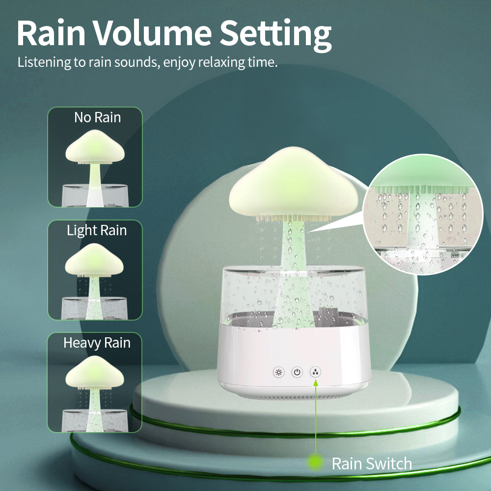 Diffuseur/Humidificateur à ultrasons nuage de pluie